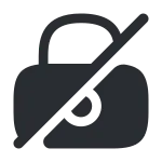 Lock Slash SVG Icon
